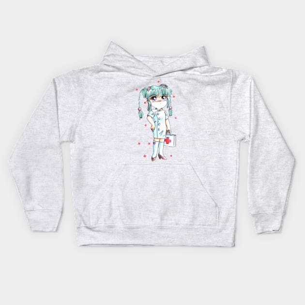 Nyan Nyan Nurse Kids Hoodie by eosofdawn